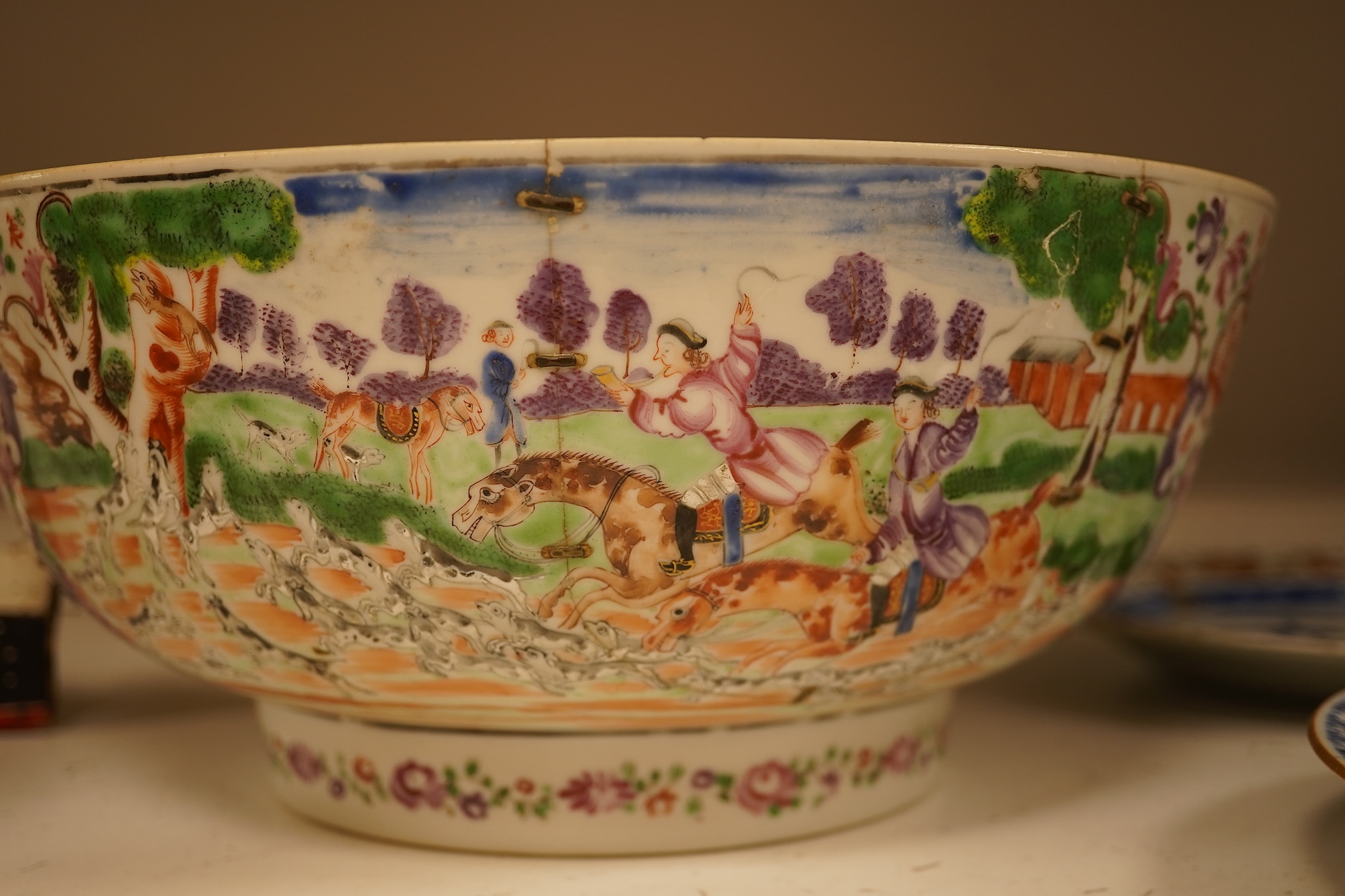 A large collection of 18th century and later Chinese export porcelain